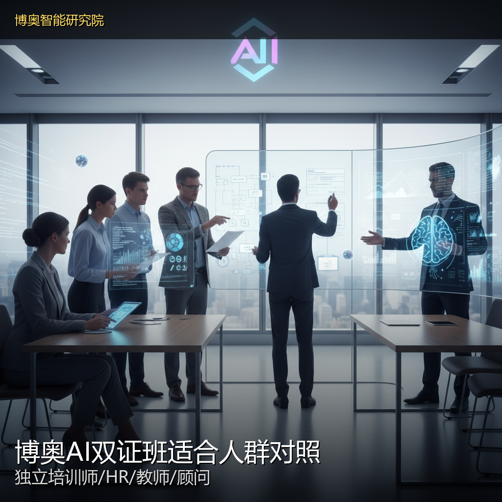 博奥研究院AI双证班适合什么人读?独立培训师/HR/教师对照表