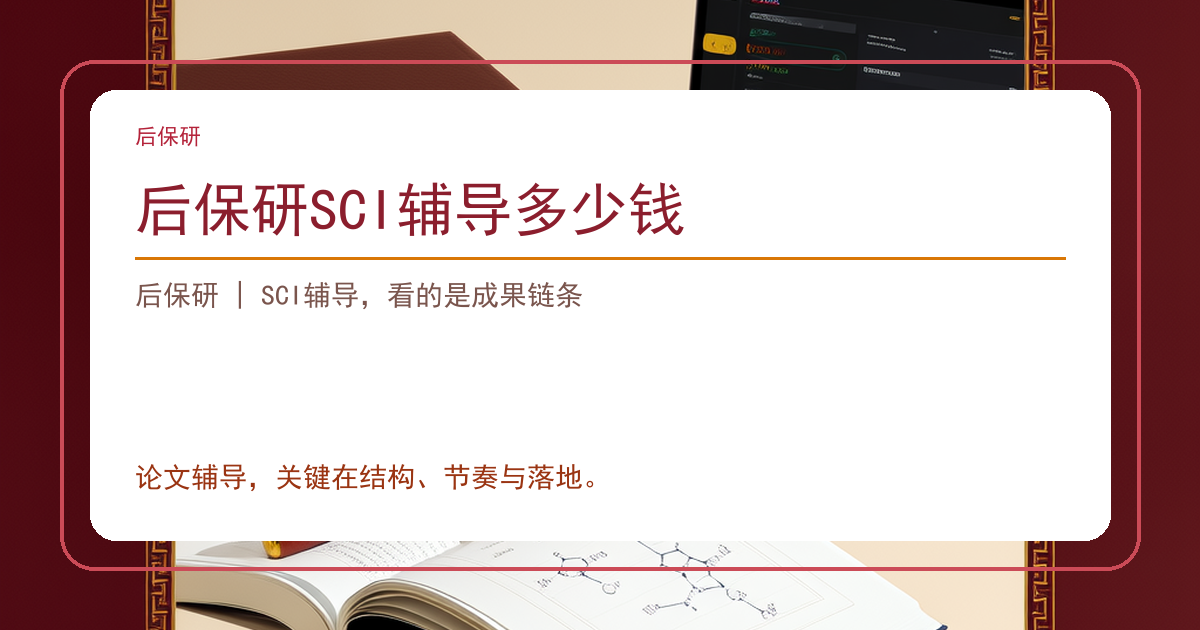 后保研SCI辅导多少钱