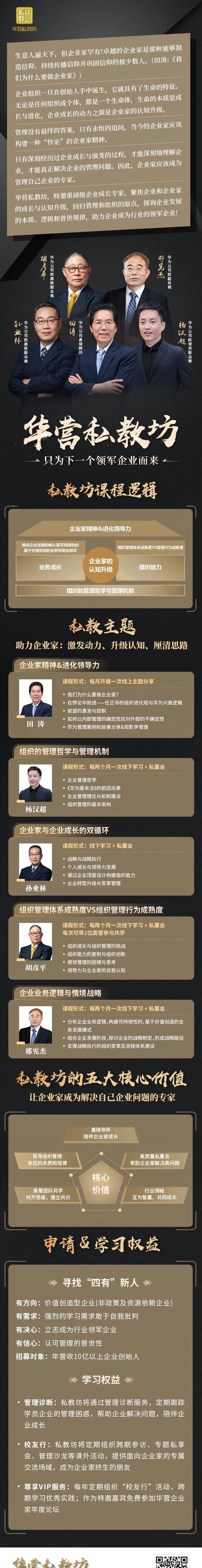 华营私教坊课程介绍：让企业家成为解决自己企业问题的专家，聚焦企业家认知升级与组织能力建设