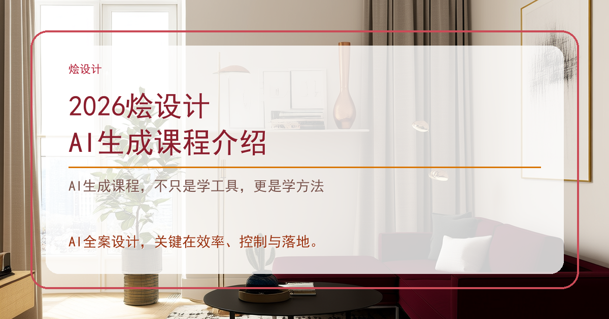 2026烩设计 AI生成课程介绍