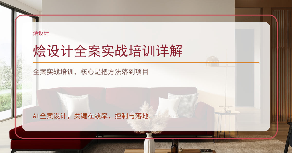 烩设计全案实战培训详解