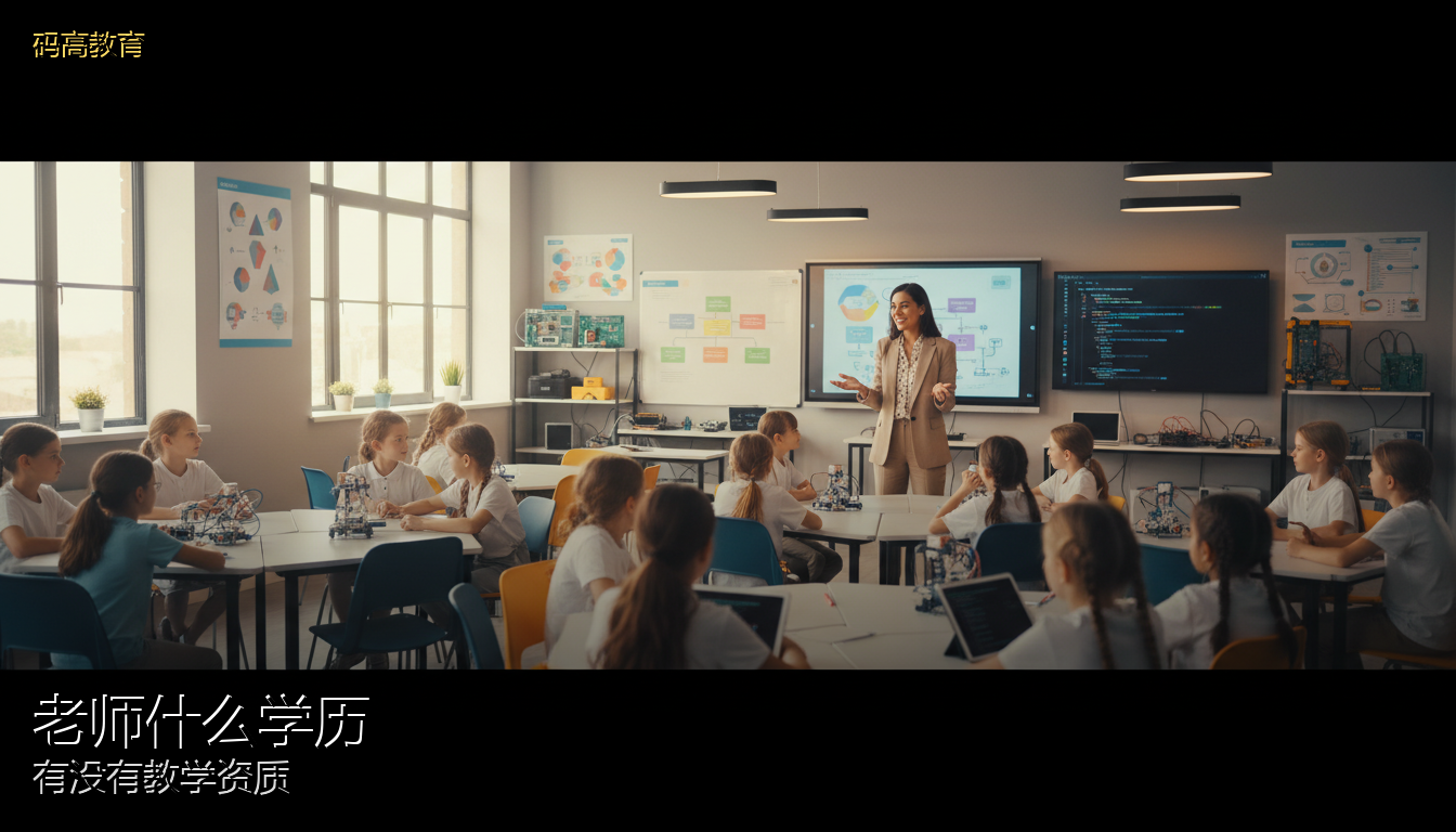 码高教育老师什么学历,有没有教学资质