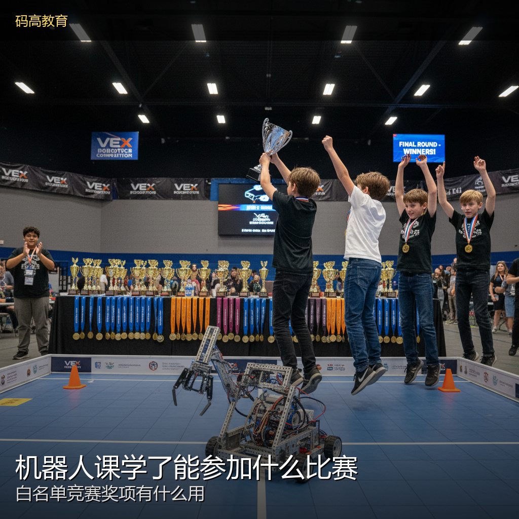 码高机器人课学了能参加什么比赛,这些奖项有什么用