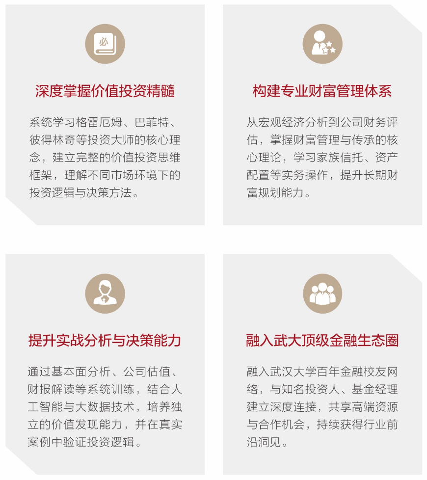武汉大学价值投资与财富管理研修班6月27日开班,10个月学制课程安排与报名指南